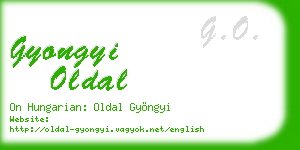 gyongyi oldal business card